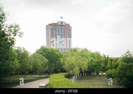 The Building Of The Ministry Of Internal Affairs Of Kazakhstan. Photo in Astana. Stock Photo