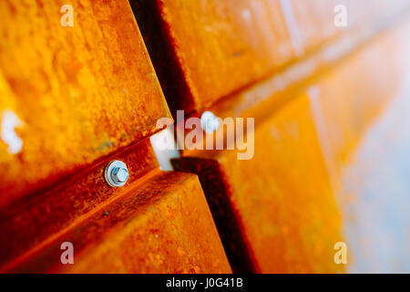 Rusty Grunge Aged Grey metal Texture - Old Stainless Steel Background with Scratches - Monochrome Dirty Metallic Surface Close up Stock Photo