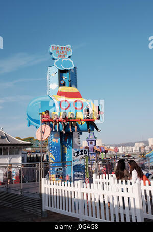 New i220 funfair ride for children on Brighton Palace Pier UK Stock Photo