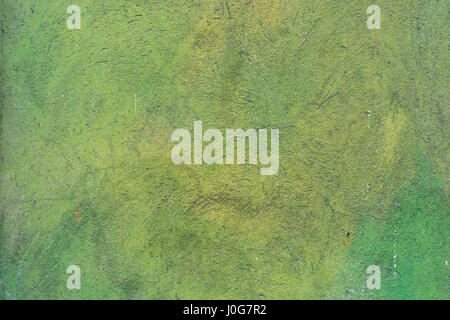 Background with green painted facade Stock Photo