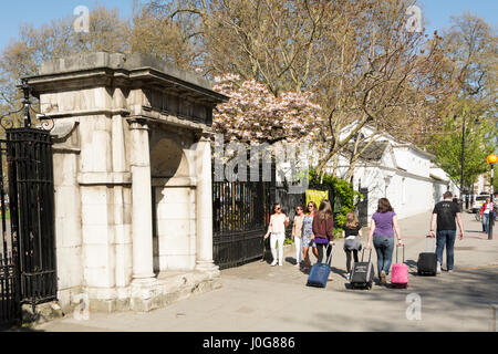 Coram's Fields on Guilford Street, Bloomsbury, London, UK Stock Photo