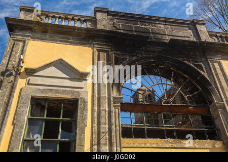 Abandoned buildings in the old part of Porto, Portugal. Stock Photo