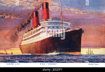 RMS Caronia - Cunard Line - launched in 1904 - scrapped in 1932. The ...
