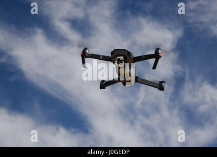 DJI Mavic video and photographic drone flying Stock Photo