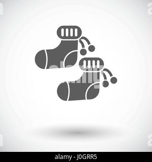 Children socks icon. Flat vector related icon for web and mobile applications. It can be used as - logo, pictogram, icon, infographic element. Vector  Stock Vector