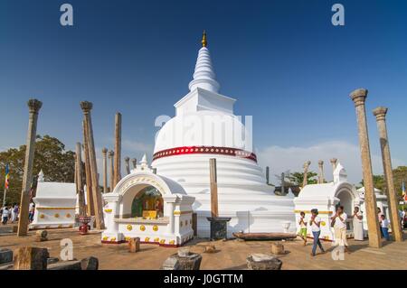 Thuparama Dagoba in Anuradhapura, UNESCO World Heritage Site, North Central Province, Sri Lanka, Asia Stock Photo