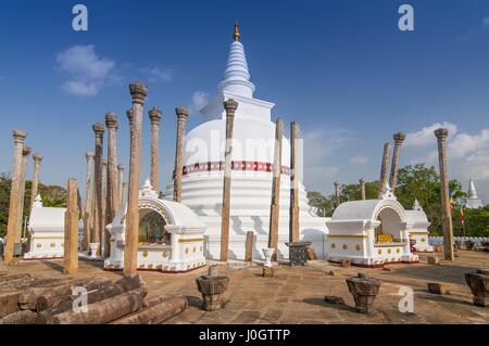 Thuparama Dagoba in Anuradhapura, UNESCO World Heritage Site, North Central Province, Sri Lanka, Asia Stock Photo