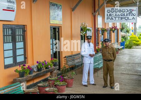 The Pattipola train station Sri Lanka, Central Province. Stock Photo