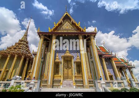 Royal Panthenon called Prasat Phra Thap Bidon, Grand Palace, Bangkok, Thailand Stock Photo