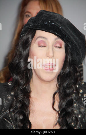 Los Angeles, USA. 12th Apr, 2017. Cher  04/12/2017 The US Premiere of 'The Promise' held at the TCL Chinese Theater in Hollywood, CA   Credit: Cronos/Alamy Live News Stock Photo