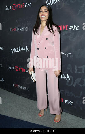 Beverly Hills, CA, USA. 14th Apr, 2017. LOS ANGELES - APR 13: Freida Pinto at the ''Guerrilla'' FYC Event at the Writer's Guild of America Theater on April 13, 2017 in Beverly Hills, CA Credit: Hpa/via ZUMA Wire/ZUMA Wire/Alamy Live News Stock Photo