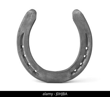 Iron horseshoe isolated on white Stock Photo
