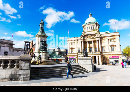 Hull City Hall Hull UK England Kingston Upon Hull UK City Hall historic building history Hull UK England Hull city centre Hull city center UK Stock Photo