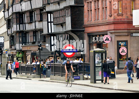 London England, UK. Chancery Land underground station on High Holborn Stock Photo