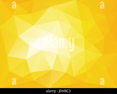 Lowpoly horizontal yellow bright abstract background. Vector illustration. Polygonaltriangle futuristic texture. Stock Vector