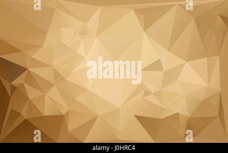 Lowpolygonal brown horizontal pattern. Vector illustration. Ambient color futuristic fantasy background. Stock Vector