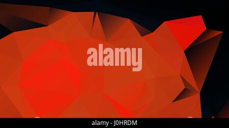 Dark red low polygonal texture vector background. Lowpoly horizontal futuristic space template. Abstract diamond shapes mosaic backdrop. Stock Vector