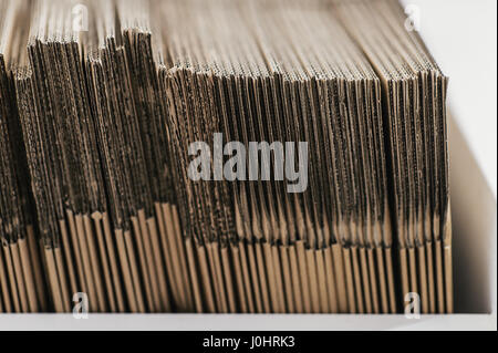Abstract Image of Flat Cardboard Boxes Stock Photo