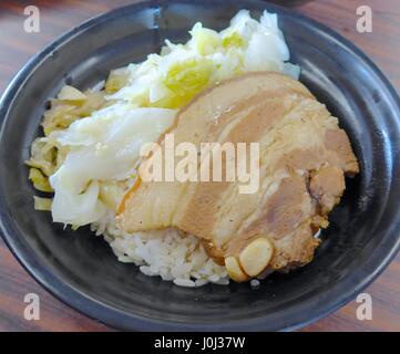 Taiwan food -braised pork rice set Stock Photo - Alamy