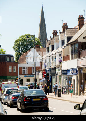 europe, UK, England, Surrey, Weybridge town centre Stock Photo