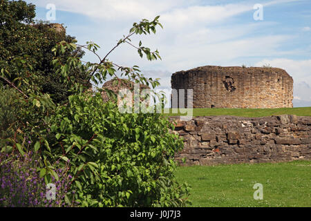 Flint Castle in Flintshire north Wales, first of King Edward I's Iron Ring of castles in the 13th century Stock Photo