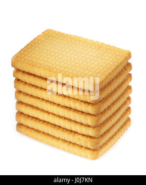 Crackers isolated on white Stock Photo