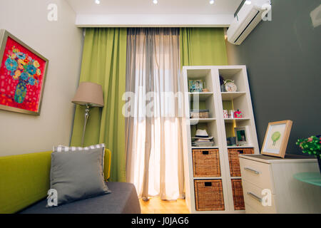 Children's room. Interior design children's room in the apartment. Stock Photo