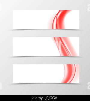 Set of header banner dynamic design Stock Vector