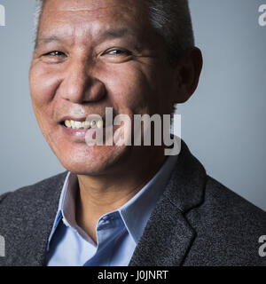 Portrait of Thupten Jinpa (Geshe Thupten Jinpa) (Thupten Jinpa Langri) 08/12/2016 ©Philippe MATSAS Stock Photo