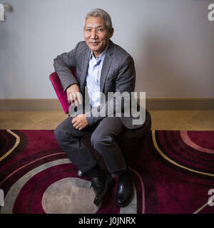 Portrait of Thupten Jinpa (Geshe Thupten Jinpa) (Thupten Jinpa Langri) 08/12/2016 ©Philippe MATSAS Stock Photo