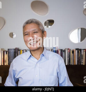 Portrait of Thupten Jinpa (Geshe Thupten Jinpa) (Thupten Jinpa Langri) 08/12/2016 ©Philippe MATSAS Stock Photo