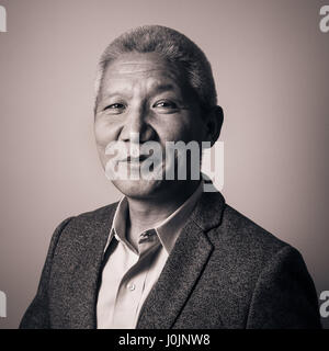 Portrait of Thupten Jinpa (Geshe Thupten Jinpa) (Thupten Jinpa Langri) 08/12/2016 ©Philippe MATSAS Stock Photo