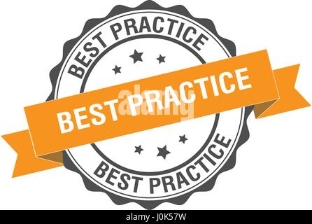 Best practice stamp illustration Stock Vector