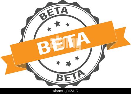 Beta stamp illustration Stock Vector