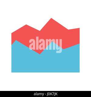 Diagram Area Flat Vector Icon. Flat icon isolated on the white background. Editable EPS file. Vector illustration. Stock Vector