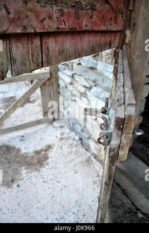 Open stable door Stock Photo