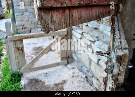 Open stable door Stock Photo