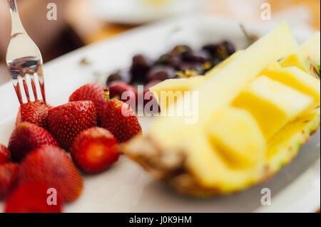 Exotic Fruit Salad Stock Photo