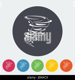Tornado icon. Stock Vector