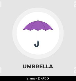 Umbrella icon flat Stock Vector