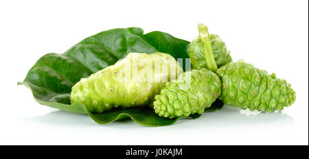 Exotic Fruit - Noni isolated on the white background. Stock Photo