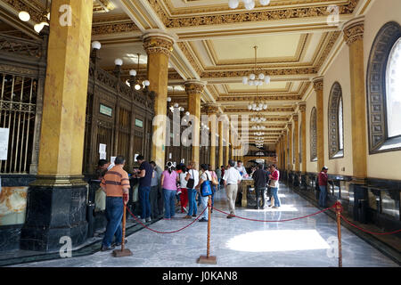 Historic Main Post Office in Mexico City, Mexico. The Palacio de Correos de Mexico or the (Correo Mayor) Stock Photo