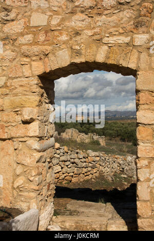 Monastery in Aptera, an ancient city in western Crete built from the 7th century BC and destroyed in 824 AC. Stock Photo