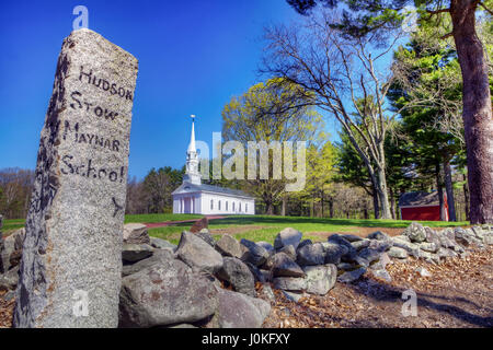 Martha Mary Chapel, part of Longellow's Wayside Inn Complex, in Sudbury, Massachusetts, United States. Stock Photo