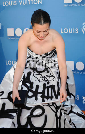 China Chow arrives at the 2015 MOCA Gala presented by Louis Vuitton at The Geffen Contemporary at MOCA on May 30, 2015 in Los Angeles, California. Stock Photo