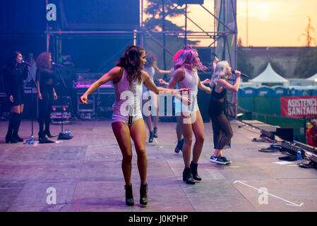 MADRID - SEP 10: Zara Larsson (singer) performs in concert at Dcode Music Festival on September 10, 2016 in Madrid, Spain. Stock Photo