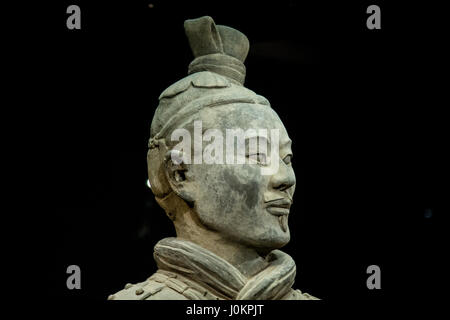 One of the many thousands of terracotta soldiers in Xi'an, China Stock Photo