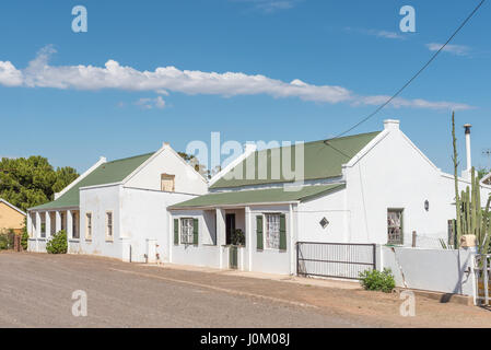 WILLOWMORE, SOUTH AFRICA - MARCH 23, 2017: Historic old houses in Willowmore, a small town in the Eastern Cape Province Stock Photo