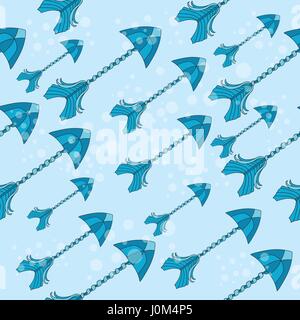 Vector seamless colorful ethnic pattern with arrows - pattern Stock Vector