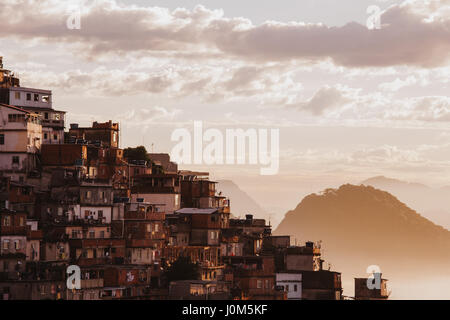 View Of The Favela Cantagalo Rio De Janeiro Bra Stock Photo Alamy